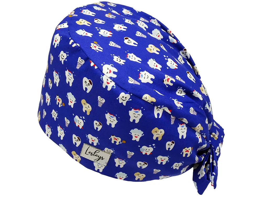 Bandana Stoff OP-Haube Zahnhelden für kurze Haare aus Baumwolle - Lesleys