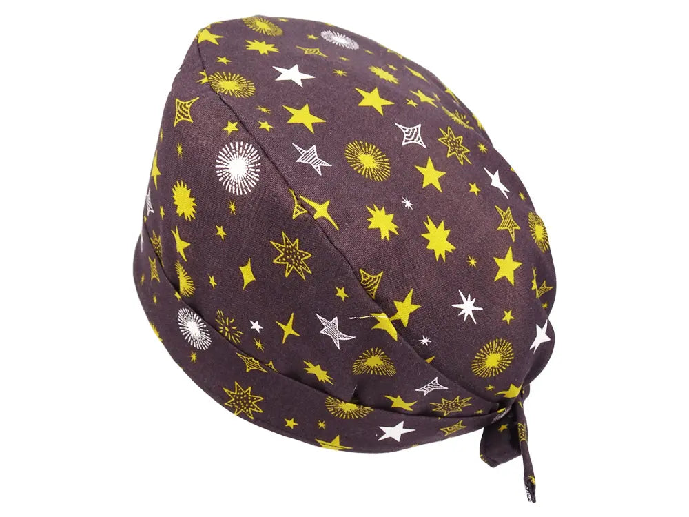 OP Haube Weihnachtssterne Braun - Anpassbar