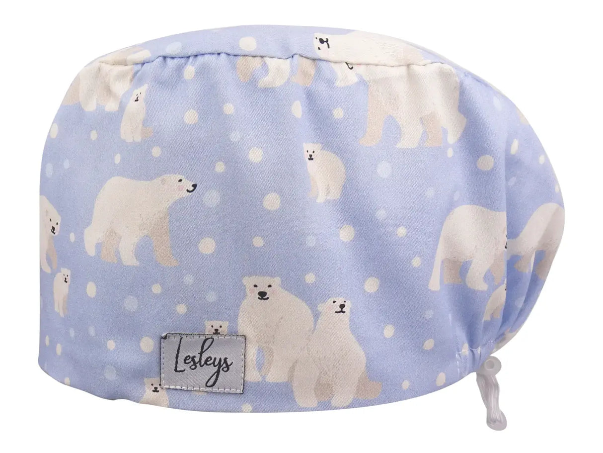 OP Haube aus Stoff Eisbären