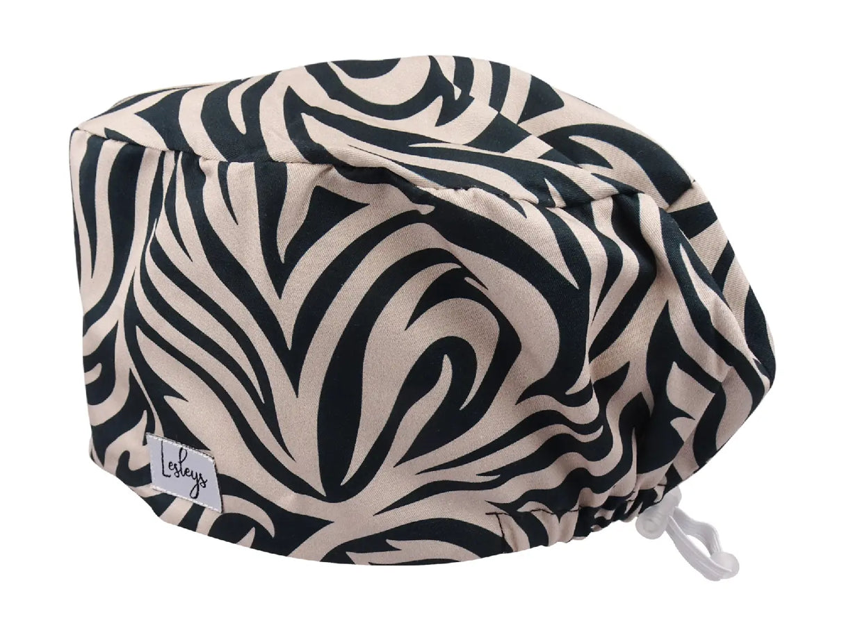 Waves Noir - Stoff OP-Haube für langes Haar