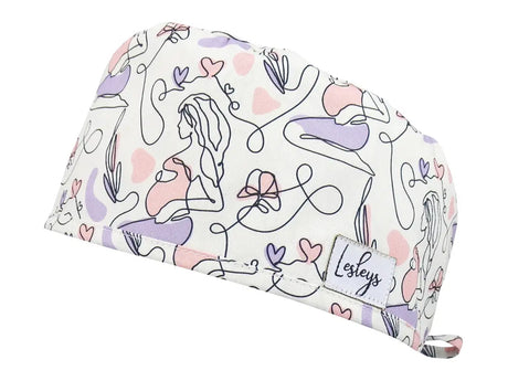 Slim OP-Haube Werdende Mama - Stoffhaube für kurzes Haar