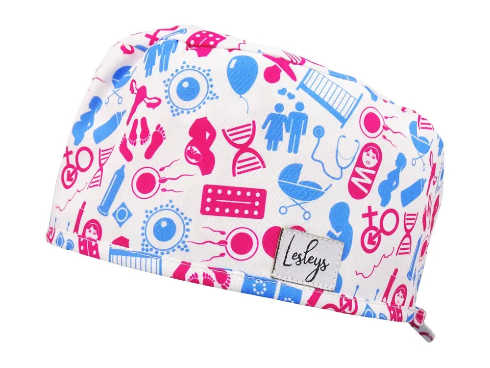 Slim OP-Haube Fekundation - Stoffhaube für kurzes Haar