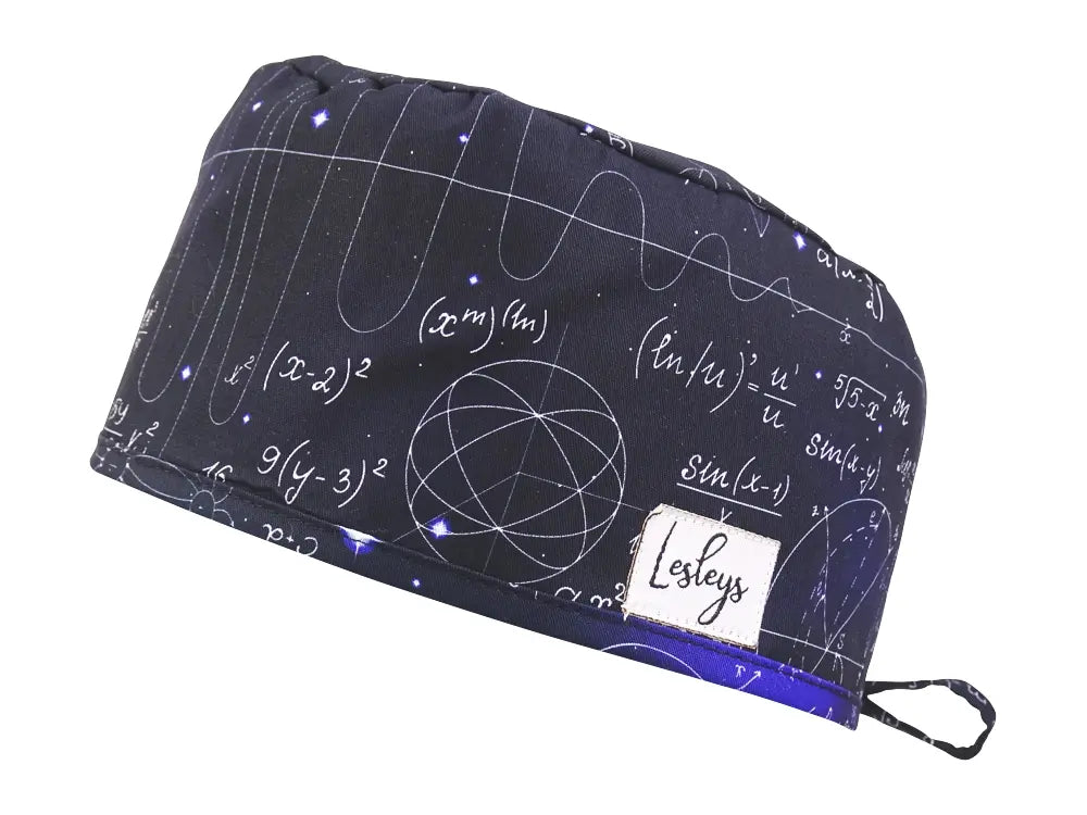 Slim OP-Haube Weltraumwissenschaft - Stoffhaube für kurzes Haar