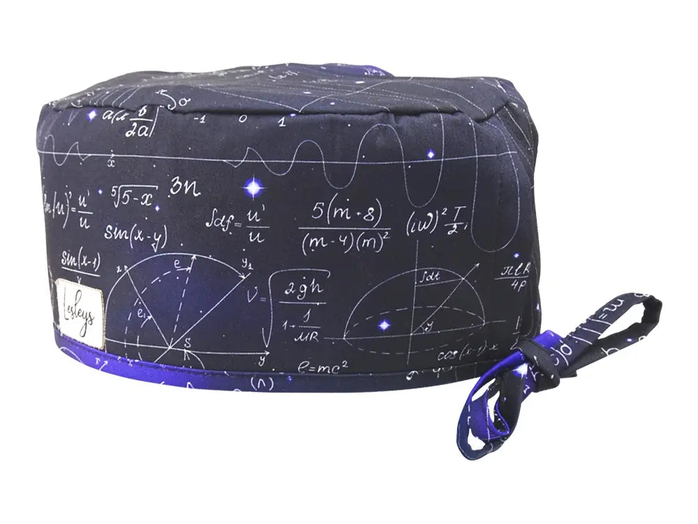 Slim OP-Haube Weltraumwissenschaft - Stoffhaube für kurzes Haar