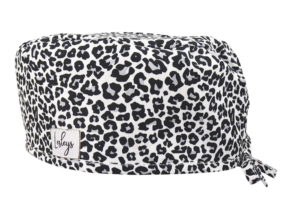 Slim OP-Haube Schneeleo - Stoffhaube für kurzes Haar