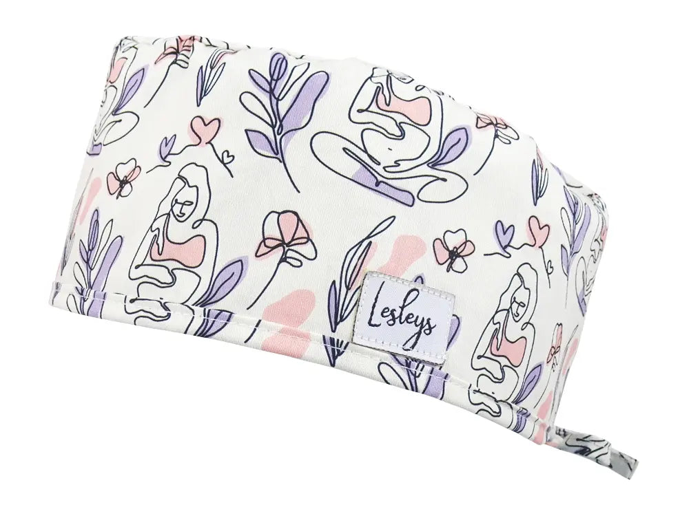 Slim OP-Haube Babybauch - Stoffhaube für kurzes Haar