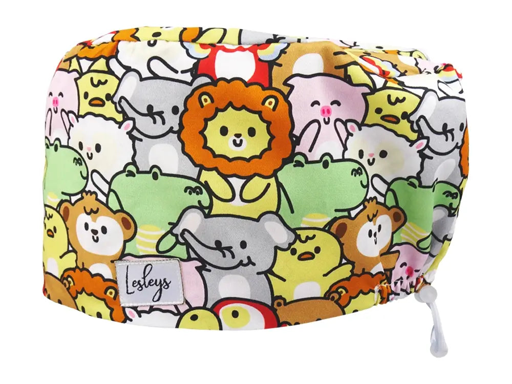 Komfort OP Haube Fluffy - OP-Haube aus Stoff für lange Haare