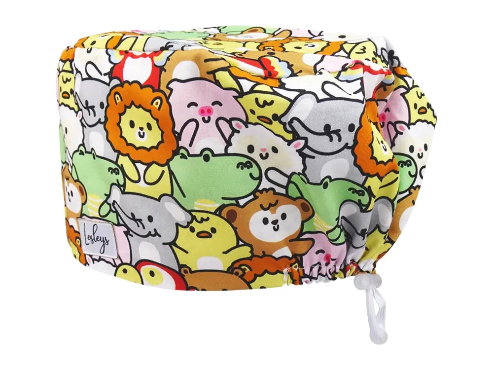 Komfort OP Haube Fluffy - OP-Haube aus Stoff für lange Haare