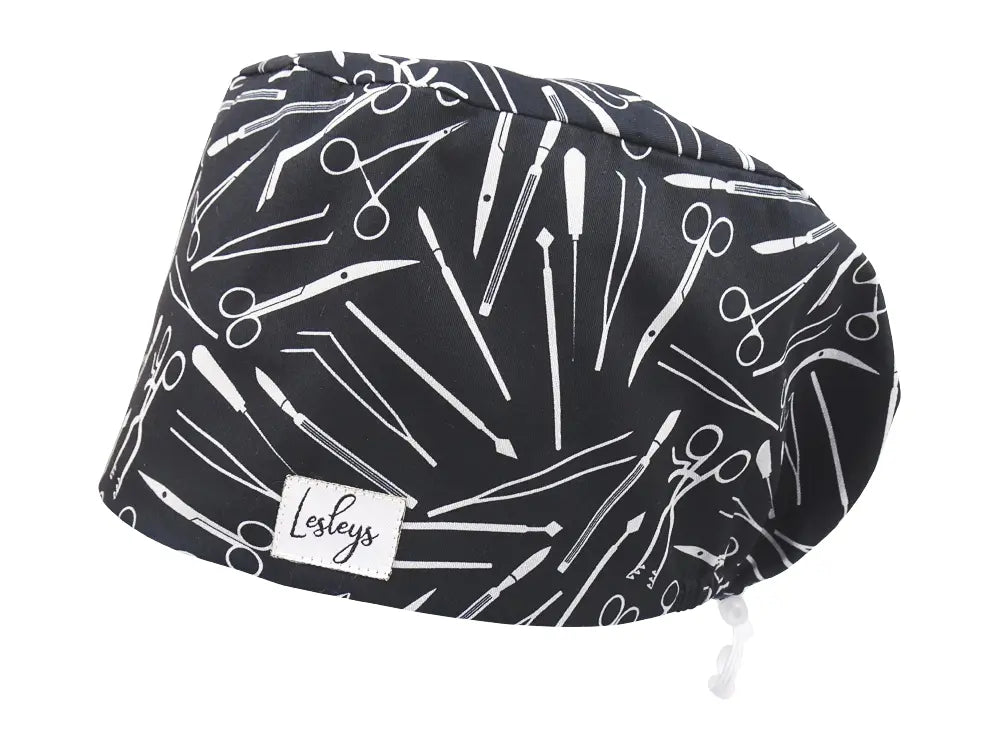 Komfort OP Haube Besteck - OP-Haube aus Stoff für lange Haare