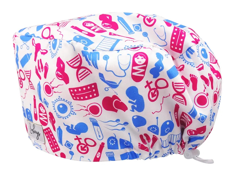 Komfort OP Haube Fekundation - OP-Haube aus Stoff für lange Haare