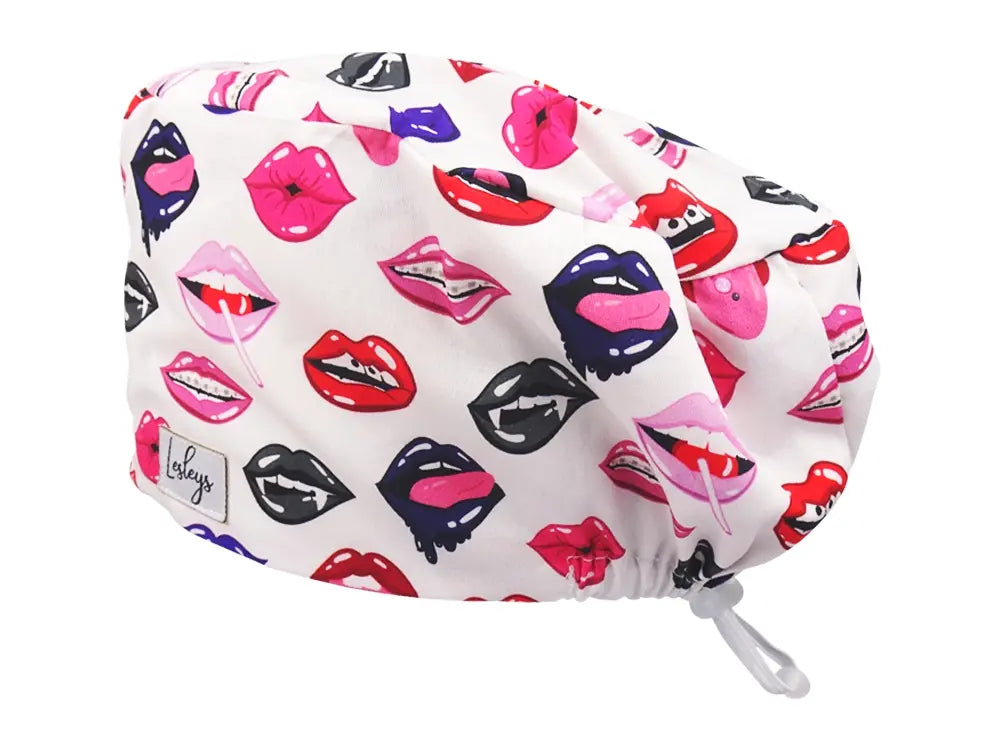 Komfort OP Haube Lips - OP-Haube aus Stoff für lange Haare