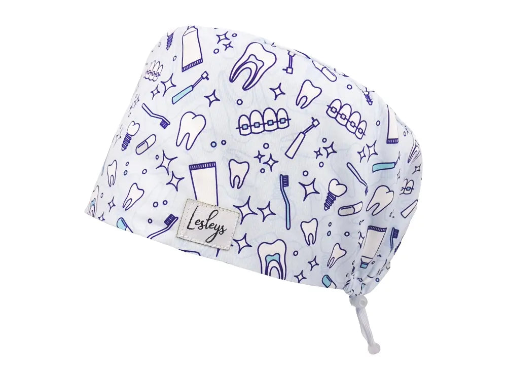 Komfort OP Haube Zahngesundheit - OP-Haube aus Stoff für lange Haare