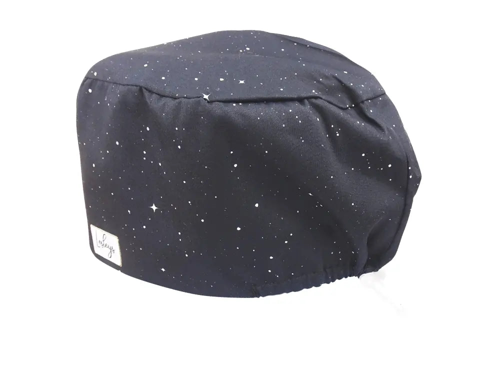 Komfort OP Haube Dark Space - OP-Haube aus Stoff für lange Haare