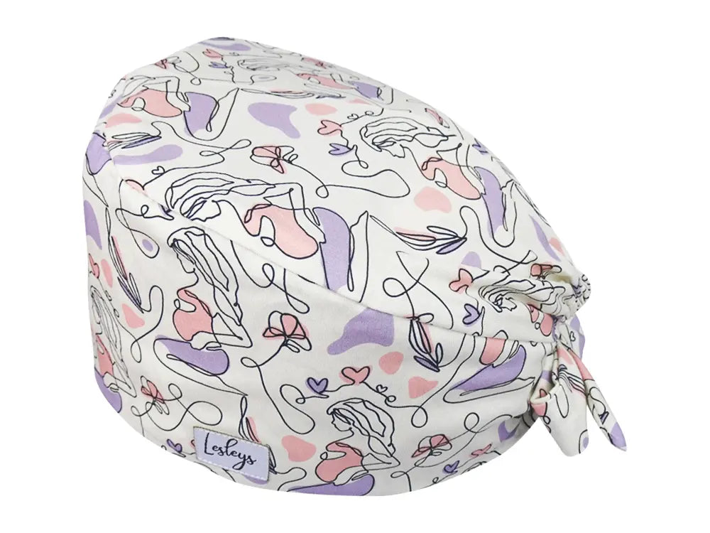 Bandana OP-Haube Werdende Mama - Bunte OP-Mütze für die Zahnarztpraxis