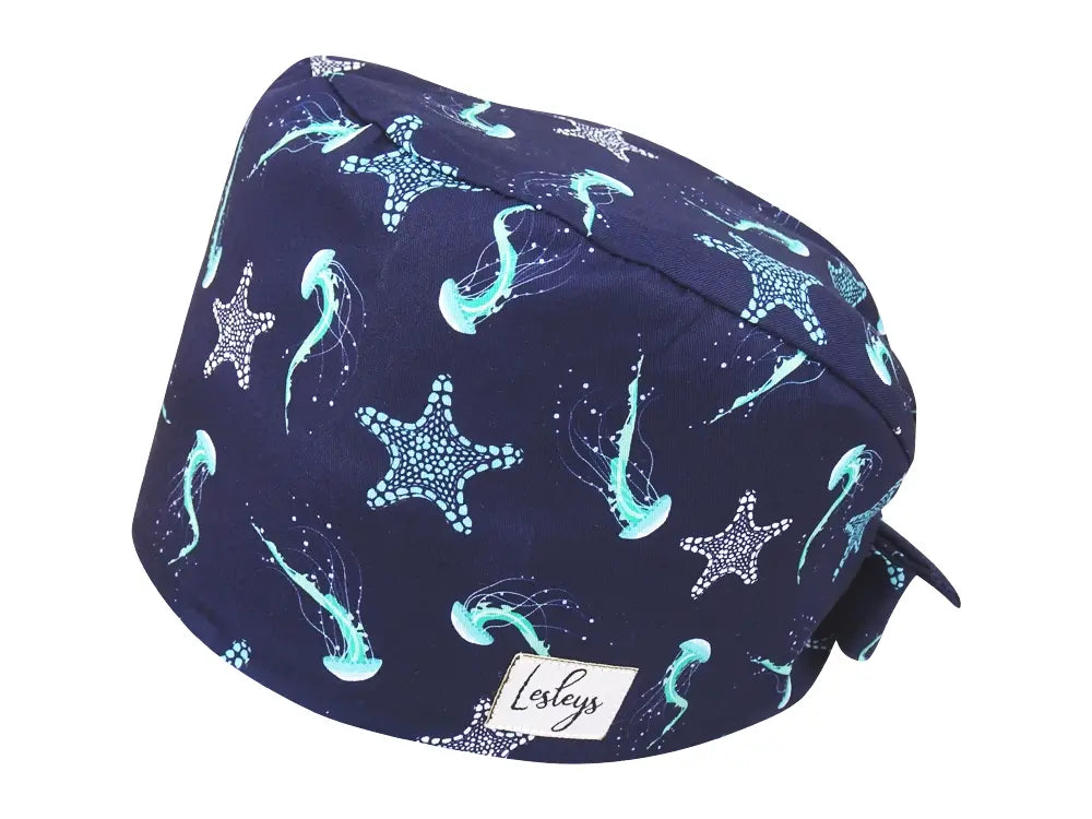 Bandana OP-Haube Tiefsee - Bunte OP-Mütze für die Zahnarztpraxis