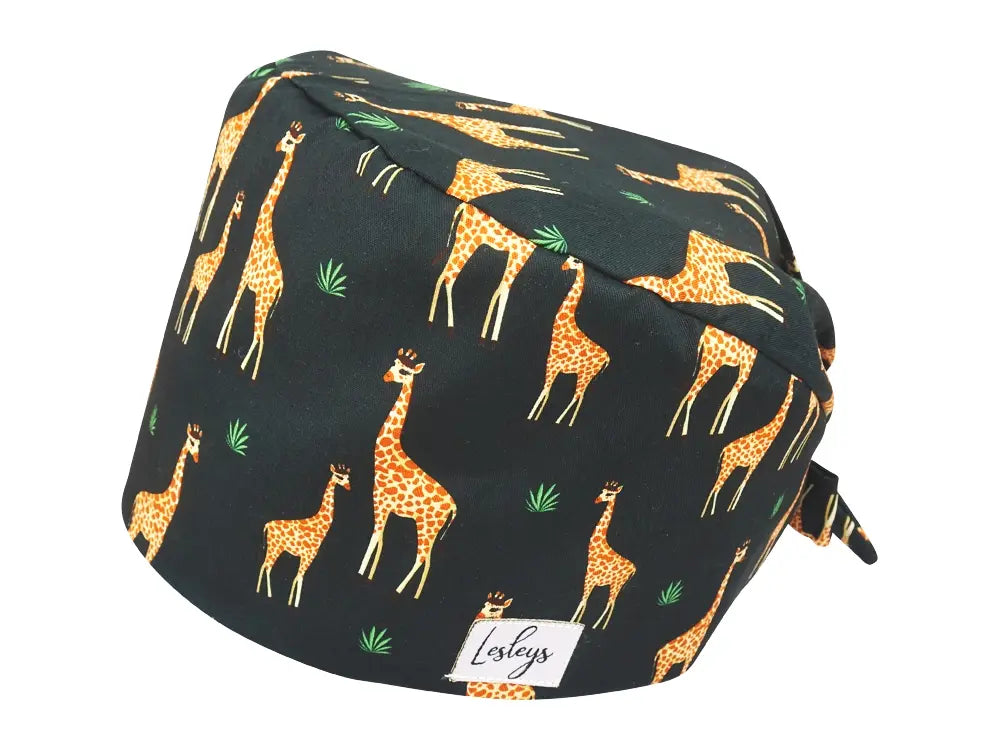 Bandana OP-Haube Giraffen - Bunte OP-Mütze für die Zahnarztpraxis