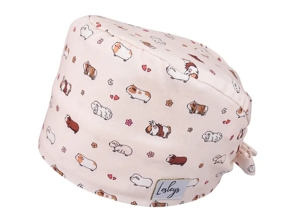 Bandana OP-Haube Meerschweinchen - Bunte OP-Mütze für die Zahnarztpraxis