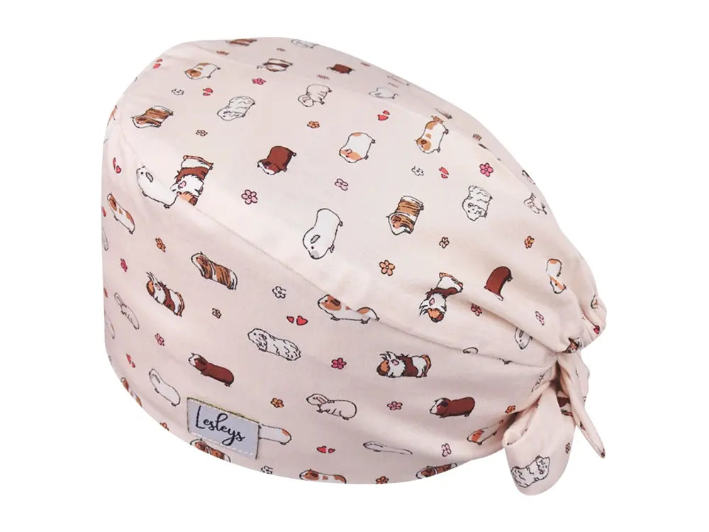 Bandana OP-Haube Meerschweinchen - Bunte OP-Mütze für die Zahnarztpraxis
