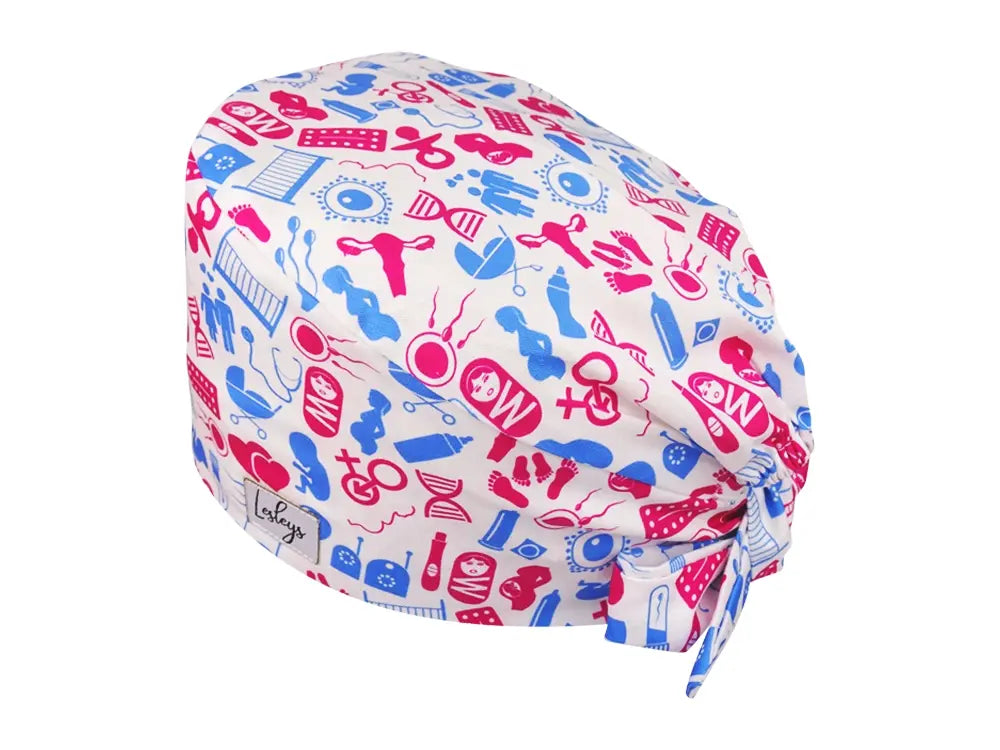 Bandana OP-Haube Fekundation - Bunte OP-Mütze für die Zahnarztpraxis