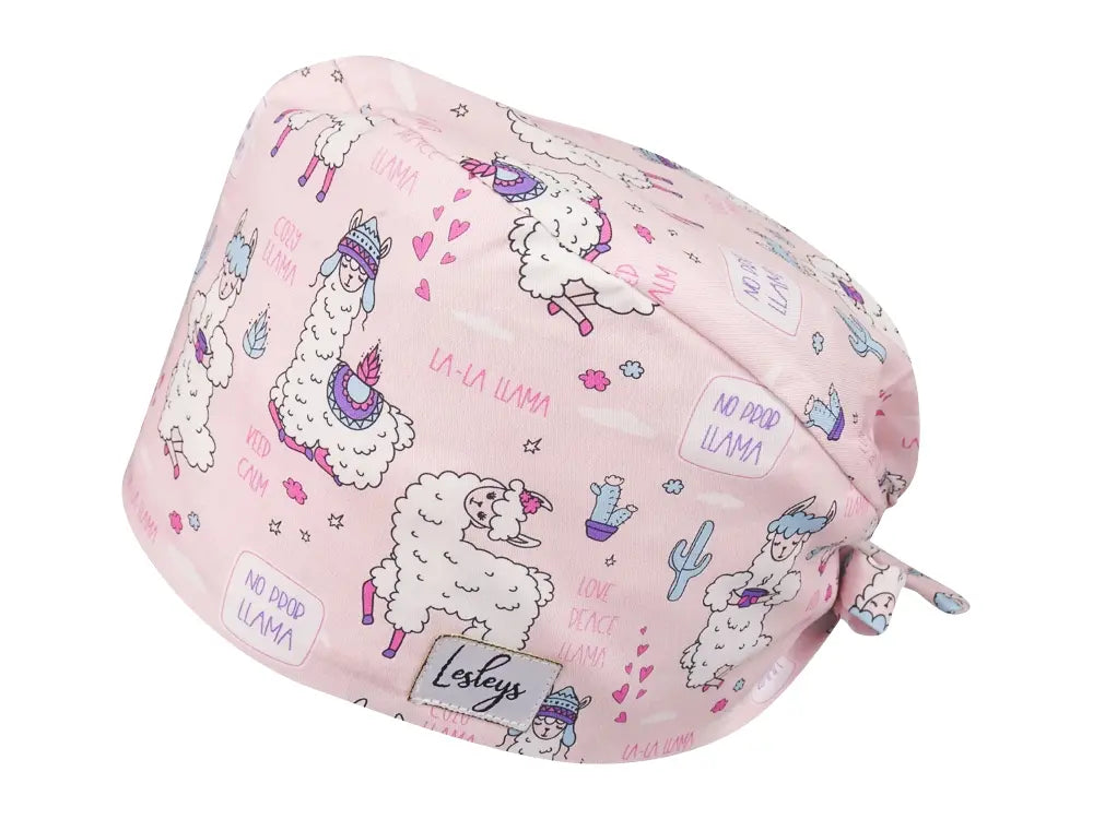 Bandana OP-Haube La La Lama - Bunte OP-Mütze für die Zahnarztpraxis