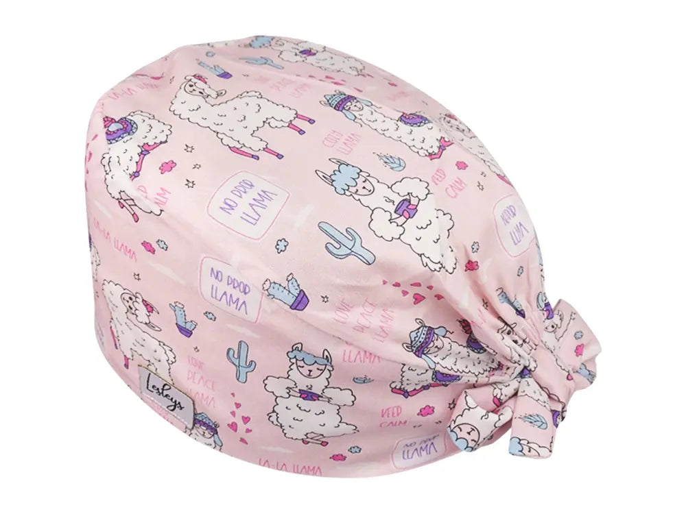 Bandana OP-Haube La La Lama - Bunte OP-Mütze für die Zahnarztpraxis