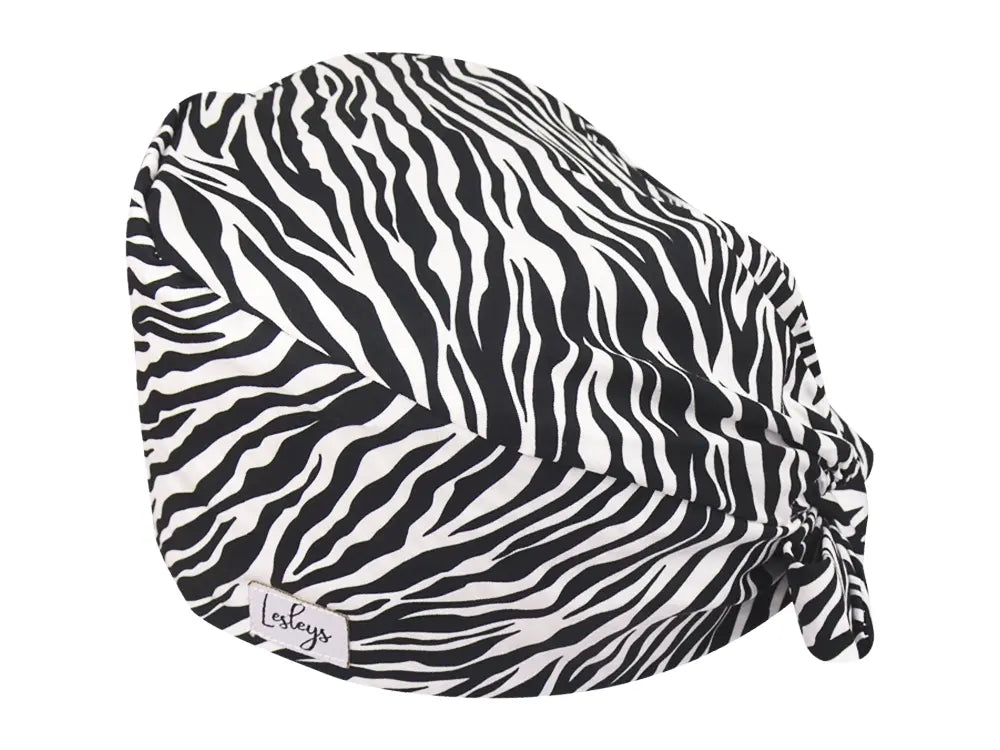 Bandana OP-Haube Zebramuster - Bunte OP-Mütze für die Zahnarztpraxis