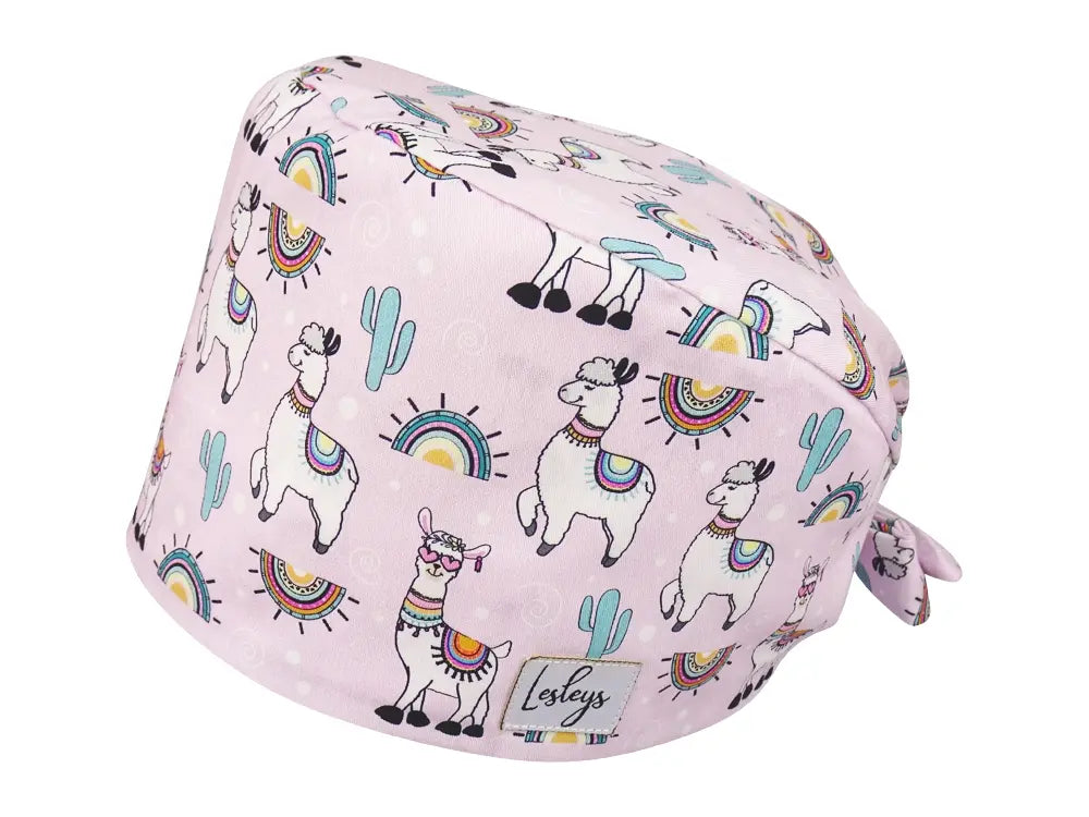 Bandana OP-Haube Lama Love - Bunte OP-Mütze für die Zahnarztpraxis