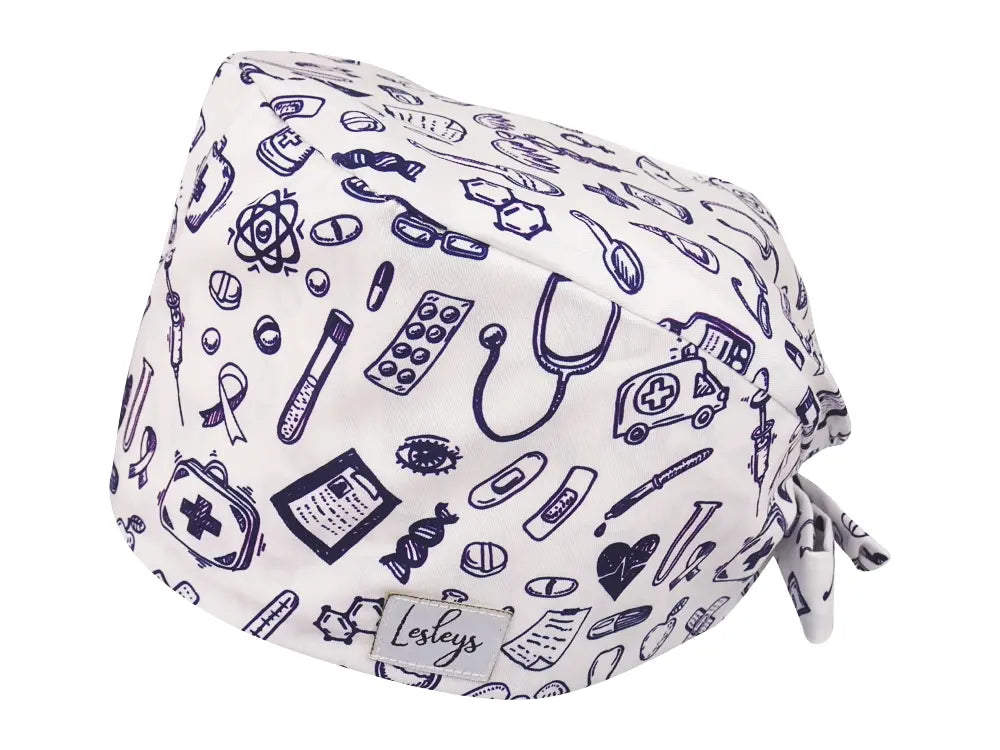 Bandana OP-Haube Arztpraxis - Bunte OP-Mütze für die Zahnarztpraxis