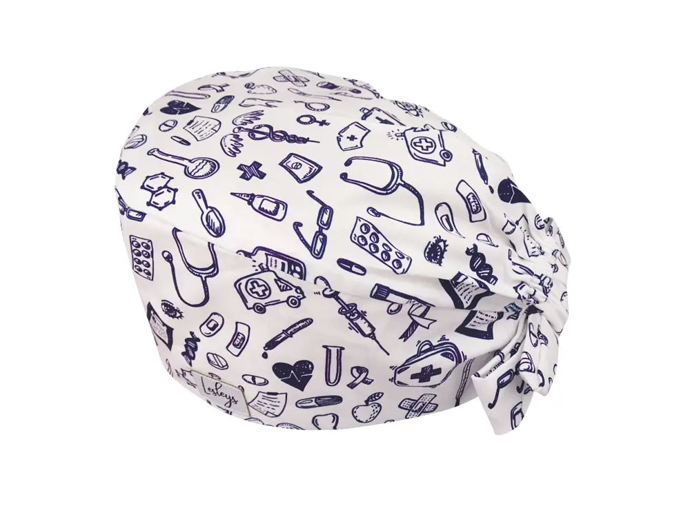Bandana OP-Haube Arztpraxis - Bunte OP-Mütze für die Zahnarztpraxis