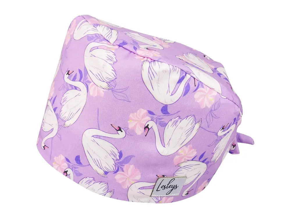 Bandana OP-Haube Schwäne - Bunte OP-Mütze für die Zahnarztpraxis