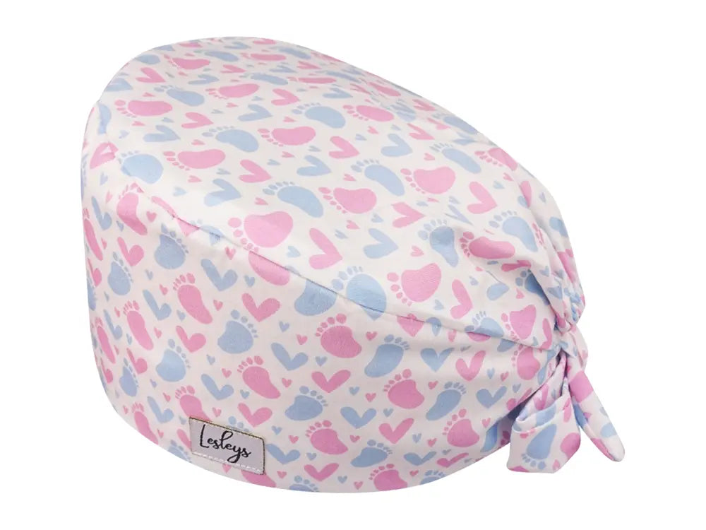 Bandana OP-Haube Erste Schritte - Bunte OP-Mütze für die Zahnarztpraxis