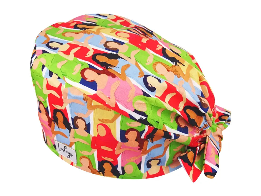 Bandana OP-Haube Geburtsklinik - Bunte OP-Mütze für die Zahnarztpraxis