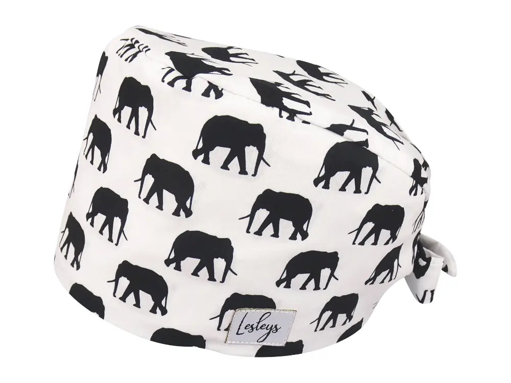 Bandana OP-Haube Elefantenherde - Bunte OP-Mütze für die Zahnarztpraxis