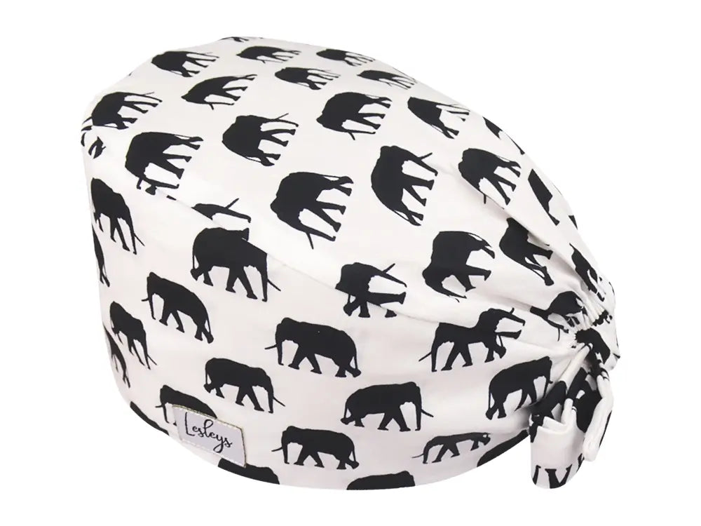 Bandana OP-Haube Elefantenherde - Bunte OP-Mütze für die Zahnarztpraxis