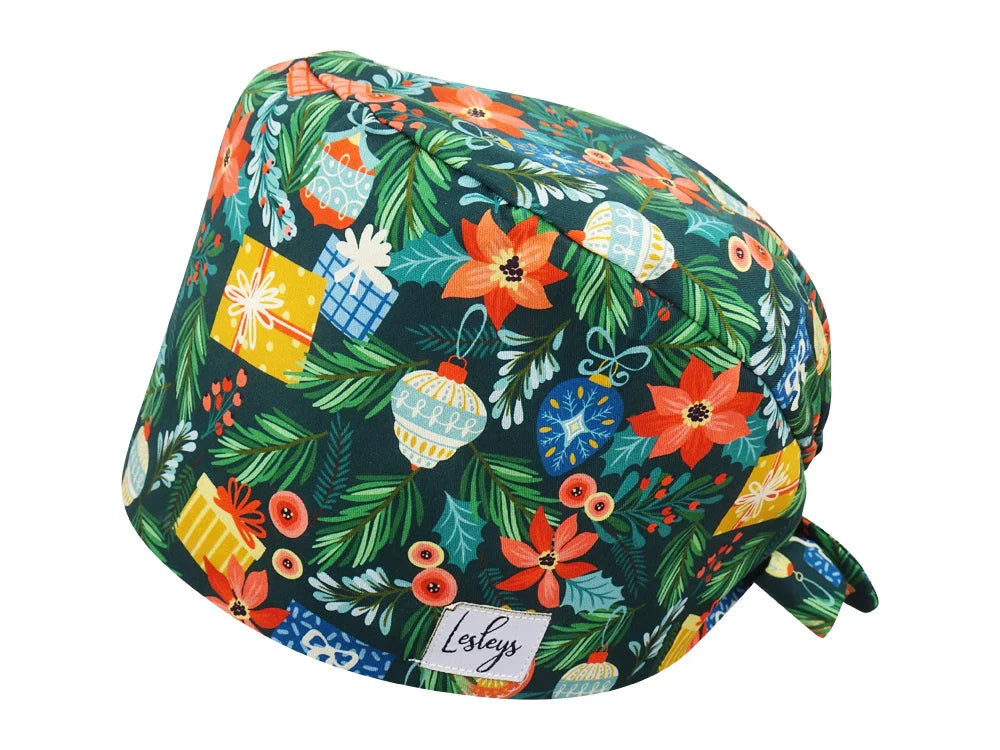 Bandana OP-Haube Adventskranz - OP-Haube aus Baumwolle