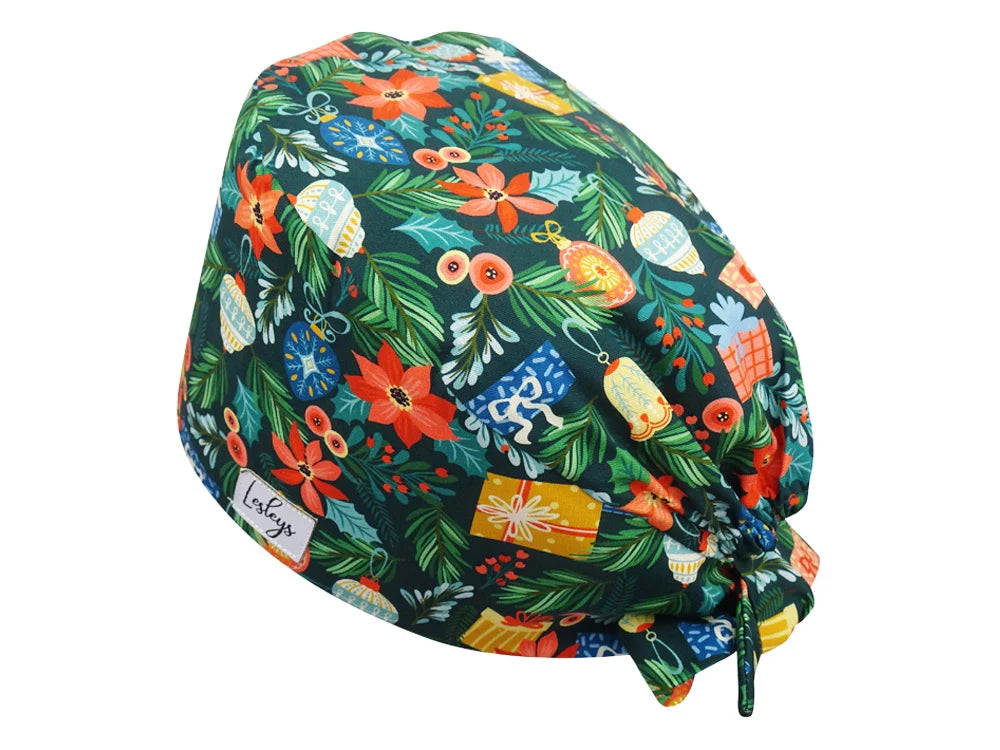 Bandana OP-Haube Adventskranz - OP-Haube aus Baumwolle