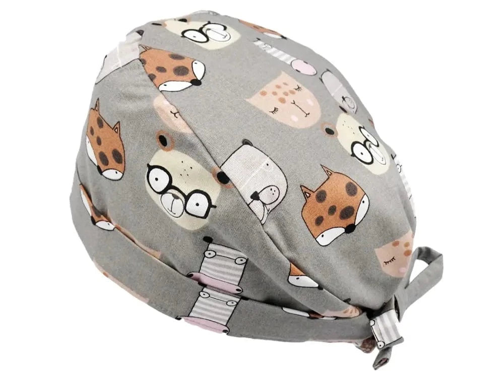 Stoff OP-Haube Nerdie aus Baumwolle Zahnarzt