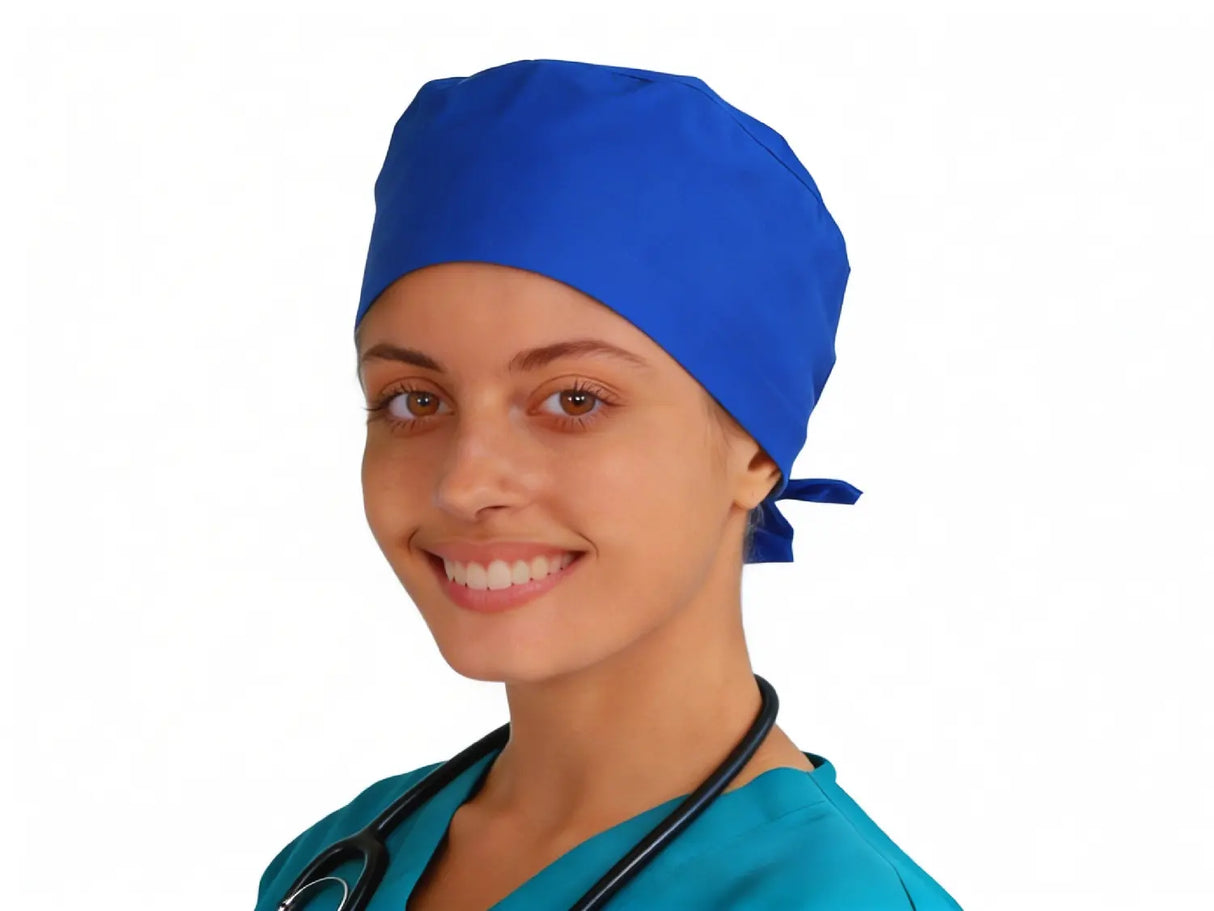 OP Haube Saphirblau - Bandana