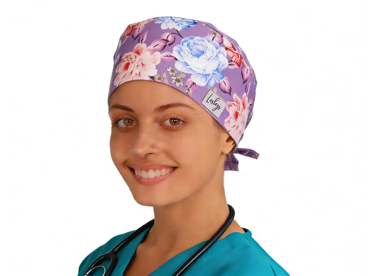 OP Haube Glücksblumen - Bandana