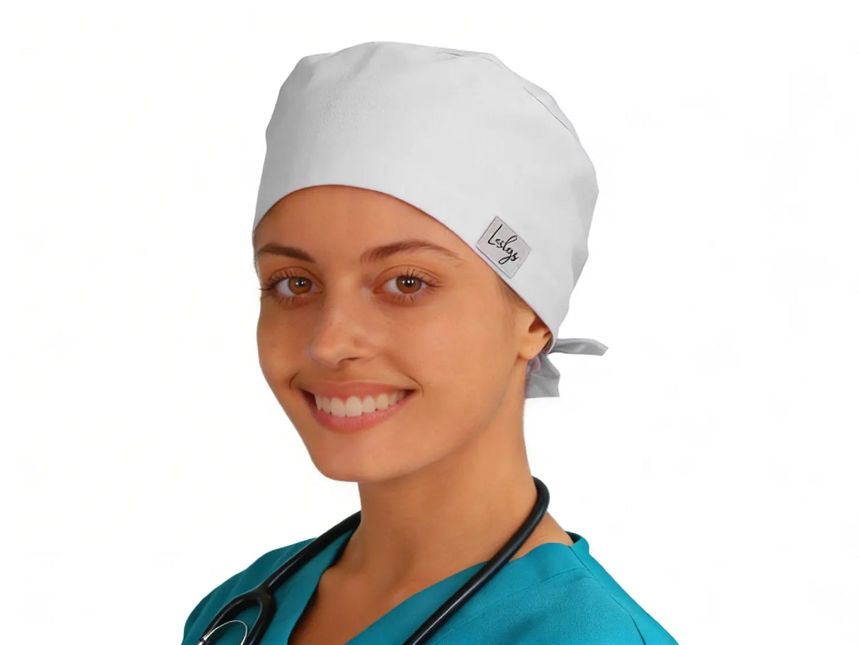 OP Haube Perlweiß - Bandana