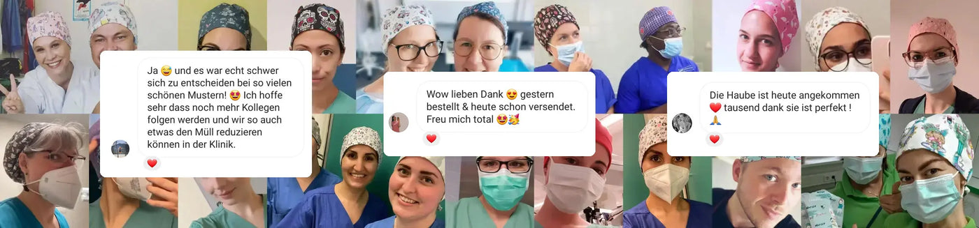 OP-Hauben Selfies