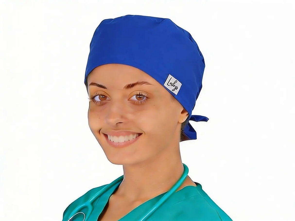 OP Haube Saphirblau - Bandana