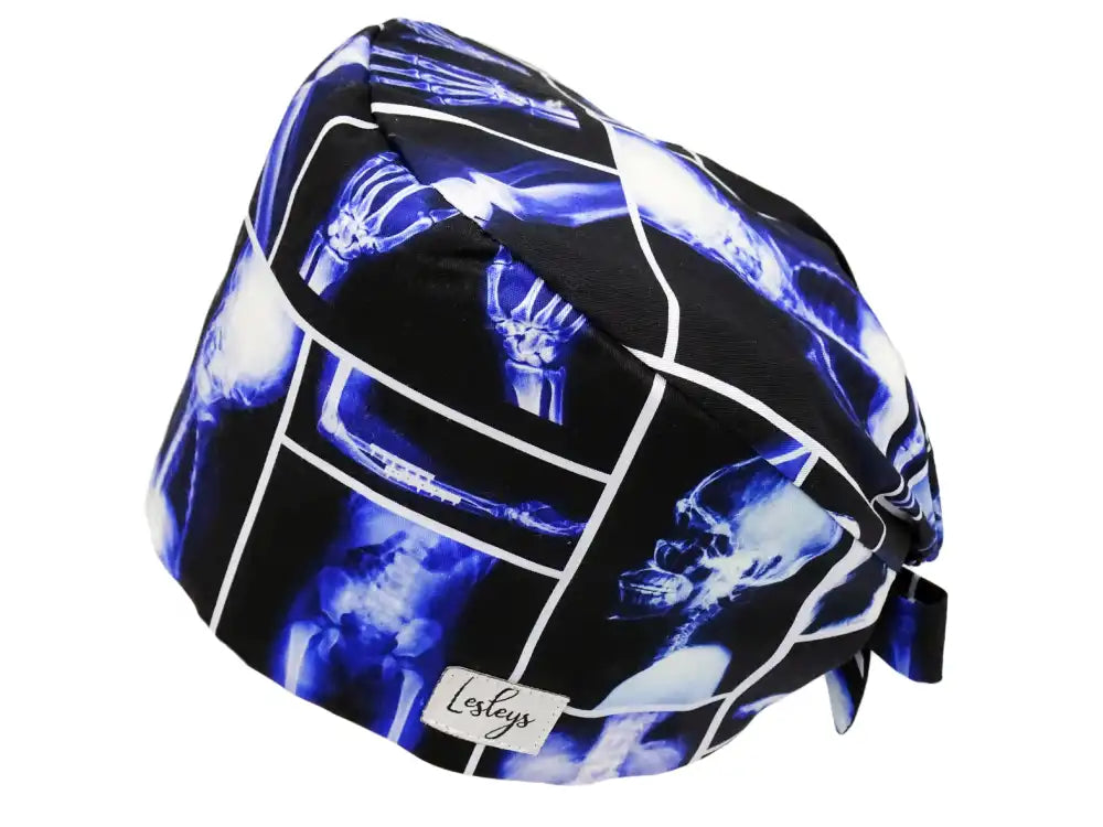 Bandana Stoff OP-Haube X-Ray für kurze Haare aus Baumwolle - Lesleys