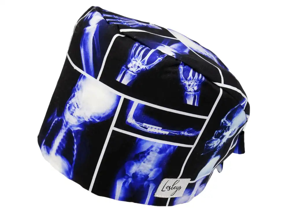 Bandana Stoff OP-Haube X-Ray für kurze Haare aus Baumwolle - Lesleys