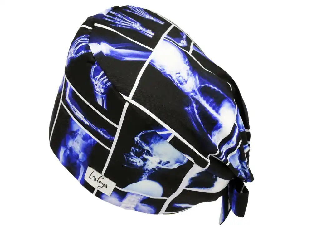 Bandana Stoff OP-Haube X-Ray für kurze Haare aus Baumwolle - Lesleys
