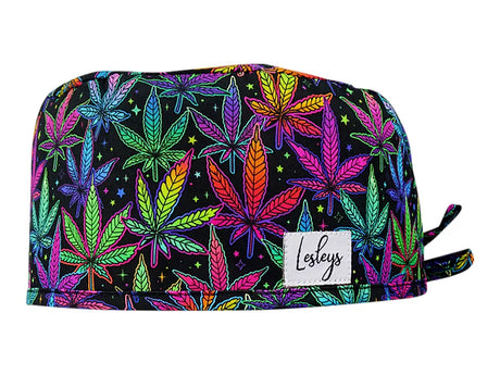 Stoff OP Haube aus Baumwolle Natuerliche Medizin. Bunte OP Mütze für Damen und Herren