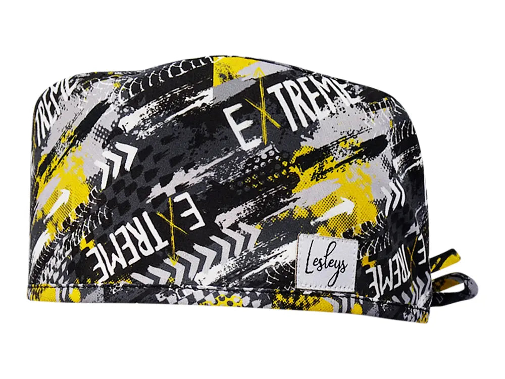 Stoff OP Haube aus Baumwolle Extreme. Bunte OP Mütze für Damen und Herren