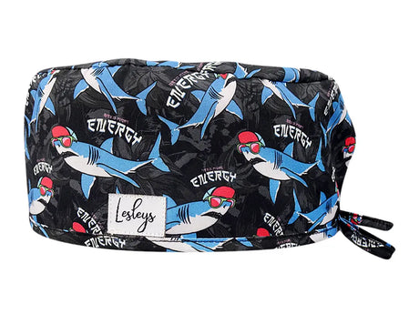 Stoff OP Haube aus Baumwolle need mroe energy. Bunte OP Mütze für Damen und Herren