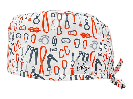 Stoff OP Haube aus Baumwolle Kletterausrüstung. Bunte OP Mütze für Damen und Herren