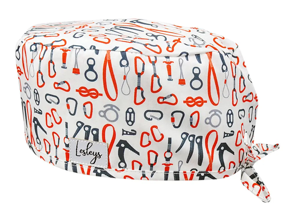 Stoff OP Haube aus Baumwolle Kletterausrüstung. Bunte OP Mütze für Damen und Herren